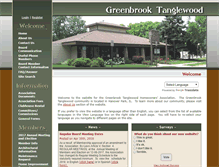 Tablet Screenshot of greenbrooktanglewood-hoa.com